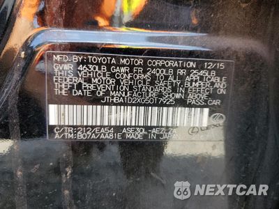 Zdjęcie 13 z 15 samochodu: 2016 LEXUS IS 200T VIN:JTHBA1D2XG5017925 - miniatura