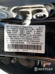 Zdjęcie 13 z 13 samochodu: 2016 HONDA CIVIC EX VIN:2HGFC1F36GH654808 - miniatura