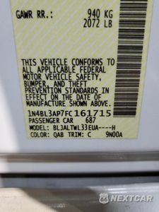 Zdjęcie 12 z 12 samochodu: 2015 NISSAN ALTIMA 3.5S VIN:1N4BL3AP7FC161715 - miniatura