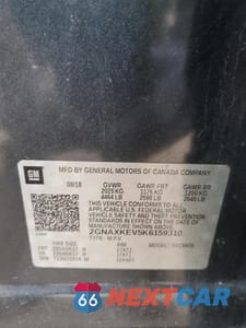 Zdjęcie 13 z 13 samochodu: 2019 CHEVROLET EQUINOX LT VIN:2GNAXKEV5K6159310 - miniatura