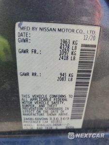 Zdjęcie 12 z 15 samochodu: 2021 NISSAN ALTIMA SV VIN:1N4BL4DV0MN336369 - miniatura