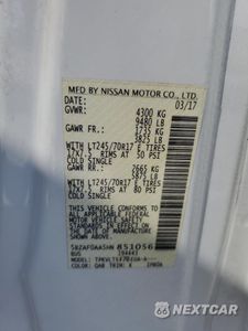 Zdjęcie 13 z 14 samochodu: 2017 NISSAN NV 3500 S VIN:5BZAF0AA5HN851056 - miniatura