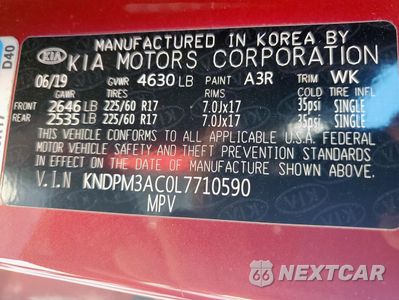 Zdjęcie 13 z 13 samochodu: 2020 KIA SPORTAGE LX VIN:KNDPM3AC0L7710590 - miniatura