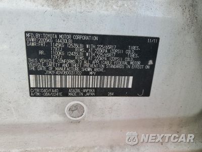 Zdjęcie 13 z 13 samochodu: 2011 TOYOTA RAV4 VIN:JTMZF4DV0BD031702 - miniatura