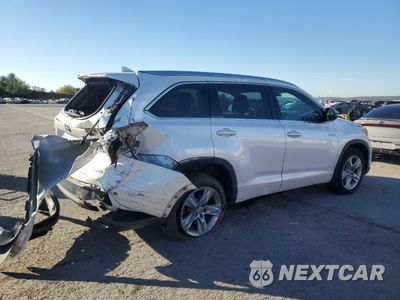 Trzecie zdjęcie samochodu z tyłu: 2015 TOYOTA HIGHLANDER HYBRID LIMITED VIN:5TDDCRFH2FS011338 - miniatura
