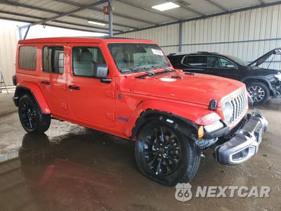 Czwarte zdjęcie samochodu z boku: 2025 JEEP WRANGLER SAHARA 4XE VIN:1C4RJXP6XSW600595 - miniatura