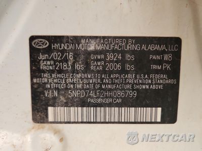 Zdjęcie 12 z 15 samochodu: 2017 HYUNDAI ELANTRA SE VIN:5NPD74LF2HH086799 - miniatura