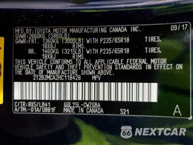 Zdjęcie 14 z 17 samochodu: 2017 LEXUS 350 VIN:2T2BZMCA2HC118428 - miniatura