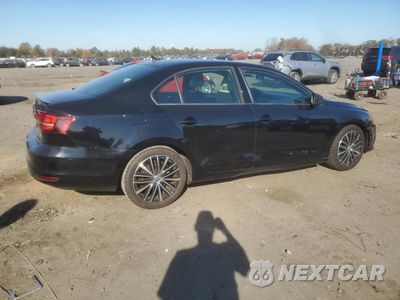 Trzecie zdjęcie samochodu z tyłu: 2016 VOLKSWAGEN JETTA SPORT VIN:3VWD17AJ2GM296870 - miniatura