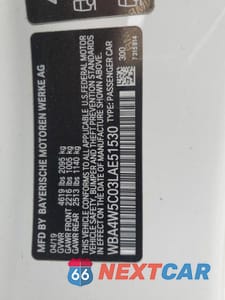 Zdjęcie 12 z 12 samochodu: 2020 BMW 430XI VIN:WBA4W5C03LAE51530 - miniatura
