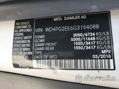 Zdjęcie 13 z 13 samochodu: 2016 MERCEDES-BENZ METRIS VIN:WD4PG2EE6G3154088 - miniatura