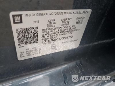 Zdjęcie 12 z 14 samochodu: 2018 GMC SIERRA K1500 SLT VIN:3GTU2NEC1JG555158 - miniatura