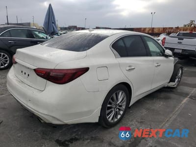 Trzecie zdjęcie samochodu z tyłu: 2018 INFINITI Q50 3.0T LUXE VIN:JN1EV7AP2JM362646 - miniatura