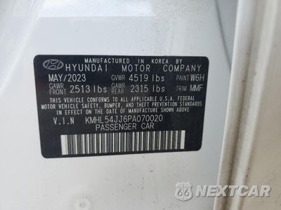 Zdjęcie 12 z 15 samochodu: 2023 HYUNDAI SONATA HYBRID VIN:KMHL54JJ6PA070020 - miniatura