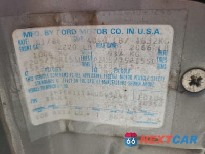 Zdjęcie 12 z 12 samochodu: 1986 FORD RANGER VIN:1FTCR11T3GUB45246 - miniatura