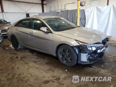 Czwarte zdjęcie samochodu z boku: 2021 HYUNDAI ELANTRA SEL VIN:5NPLM4AG6MH011470 - miniatura