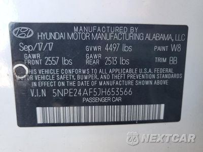 Zdjęcie 13 z 15 samochodu: 2018 HYUNDAI SONATA SE VIN:5NPE24AF5JH653566 - miniatura