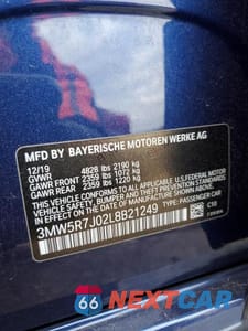 Zdjęcie 13 z 13 samochodu: 2020 BMW 330XI VIN:3MW5R7J02L8B21249 - miniatura