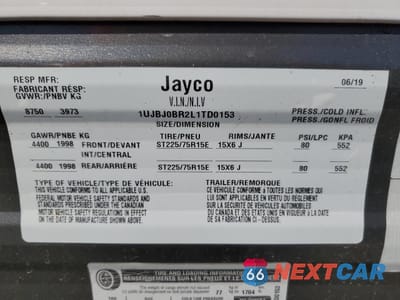 Zdjęcie 10 z 10 samochodu: 2020 JAYCO JAYCO VIN:1UJBJ0BR2L1TD0153 - miniatura
