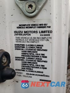 Zdjęcie 13 z 13 samochodu: 2009 ISUZU NPR BOX TRUCK VIN:4KLB4W1N39J801961 - miniatura