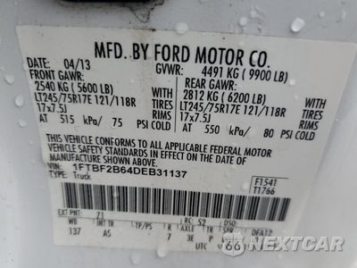 Zdjęcie 12 z 14 samochodu: 2013 FORD F250 SUPER DUTY VIN:1FTBF2B64DEB31137 - miniatura