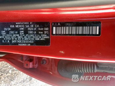 Zdjęcie 13 z 13 samochodu: 2025 KIA K4 LX VIN:3KPFT4DE2SE031453 - miniatura