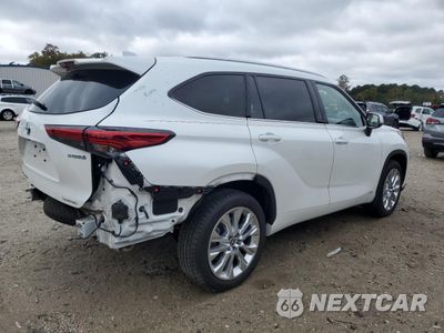 Trzecie zdjęcie samochodu z tyłu: 2022 TOYOTA HIGHLANDER HYBRID LIMITED VIN:5TDXBRCH0NS557624 - miniatura