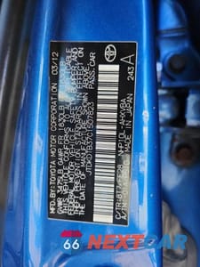 Zdjęcie 12 z 12 samochodu: 2012 TOYOTA PRIUS C ONE VIN:JTDKDTB37C1507823 - miniatura