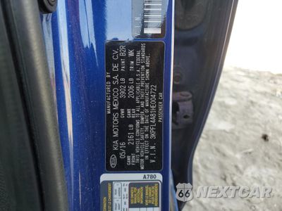 Zdjęcie 12 z 13 samochodu: 2017 KIA FORTE EX VIN:3KPFL4A81HE004722 - miniatura