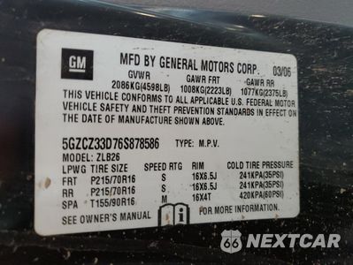 Zdjęcie 12 z 12 samochodu: 2006 SATURN VUE VIN:5GZCZ33D76S878586 - miniatura