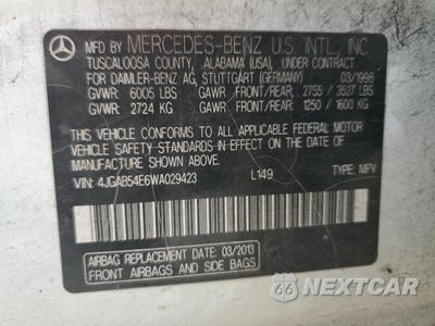 Zdjęcie 13 z 14 samochodu: 1998 MERCEDES-BENZ ML 320 VIN:4JGAB54E6WA029423 - miniatura