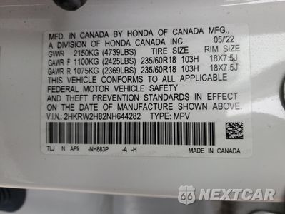 Zdjęcie 14 z 17 samochodu: 2022 HONDA CR-V EXL VIN:2HKRW2H82NH644282 - miniatura