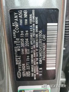 Zdjęcie 12 z 13 samochodu: 2025 HYUNDAI ELANTRA SEL SPORT VIN:KMHLM4DG4SU891806 - miniatura