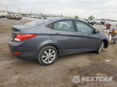 Trzecie zdjęcie samochodu z tyłu: 2013 HYUNDAI ACCENT GLS VIN:KMHCU4AE2DU365499 - miniatura