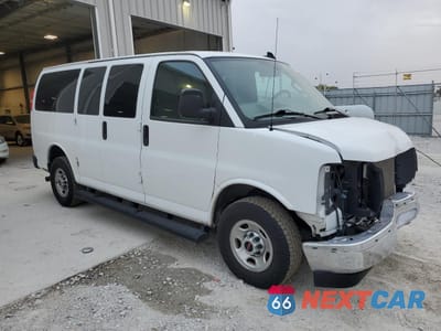 Czwarte zdjęcie samochodu z boku: 2023 GMC SAVANA G2500 LS VIN:1GJW7EFP2P1148011 - miniatura