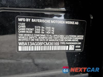 Zdjęcie 12 z 13 samochodu: 2023 BMW 530E VIN:WBA13AG08PCM36169 - miniatura