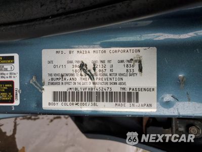 Zdjęcie 12 z 14 samochodu: 2011 MAZDA 3 I VIN:JM1BL1VFXB1452473 - miniatura