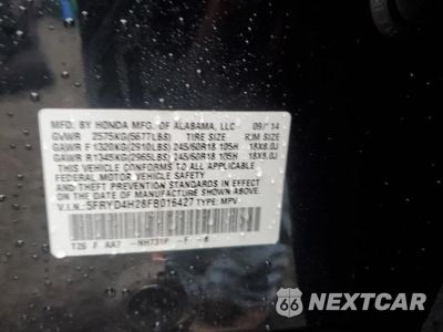 Zdjęcie 14 z 14 samochodu: 2015 ACURA MDX VIN:5FRYD4H28FB016427 - miniatura