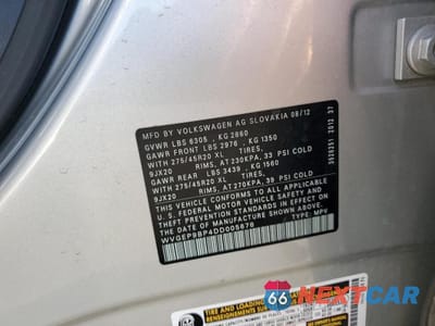 Zdjęcie 12 z 12 samochodu: 2013 VOLKSWAGEN TOUAREG V6 TDI VIN:WVGEP9BP4DD005678 - miniatura