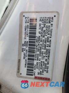 Zdjęcie 12 z 12 samochodu: 1996 TOYOTA CAMRY LE VIN:JT2BF12K9T0134918 - miniatura