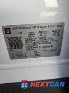Zdjęcie 12 z 12 samochodu: 2020 CHEVROLET BLAZER 1LT VIN:3GNKBBRA1LS701838 - miniatura