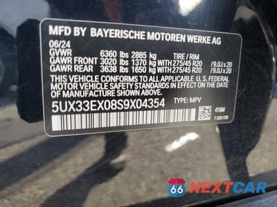 Zdjęcie 13 z 13 samochodu: 2025 BMW X6 XDRIVE40I VIN:5UX33EX08S9X04354 - miniatura
