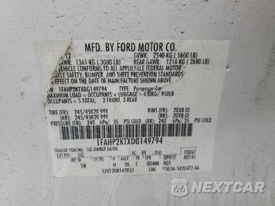 Zdjęcie 12 z 14 samochodu: 2013 FORD TAURUS SHO VIN:1FAHP2KTXDG149794 - miniatura