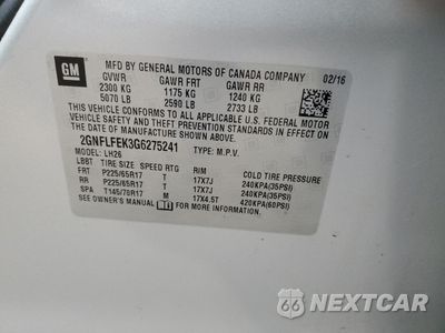 Zdjęcie 13 z 14 samochodu: 2016 CHEVROLET EQUINOX LT VIN:2GNFLFEK3G6275241 - miniatura