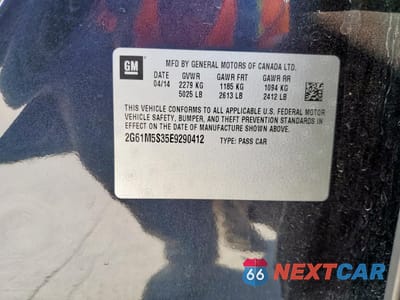 Zdjęcie 13 z 13 samochodu: 2014 CADILLAC XTS LUXURY COLLECTION VIN:2G61M5S35E9290412 - miniatura