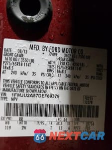 Zdjęcie 13 z 13 samochodu: 2013 FORD EXPEDITION LIMITED VIN:1FMJU2A57DEF69379 - miniatura