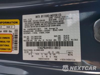 Zdjęcie 13 z 14 samochodu: 2024 FORD MUSTANG VIN:1FAGP8UH4R5118812 - miniatura