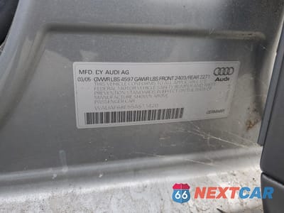 Zdjęcie 12 z 14 samochodu: 2005 AUDI A4 2.0T VIN:WAUAF68E55A511420 - miniatura