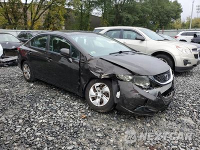 Czwarte zdjęcie samochodu z boku: 2014 HONDA CIVIC LX VIN:2HGFB2F57EH557687 - miniatura