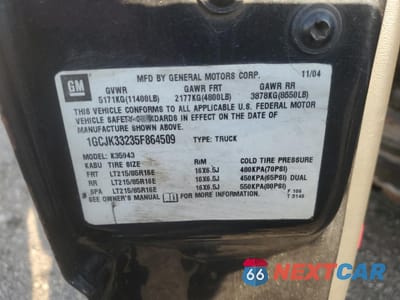 Zdjęcie 13 z 13 samochodu: 2005 CHEVROLET SILVERADO 3500 WORK VIN:1GCJK33235F864509 - miniatura